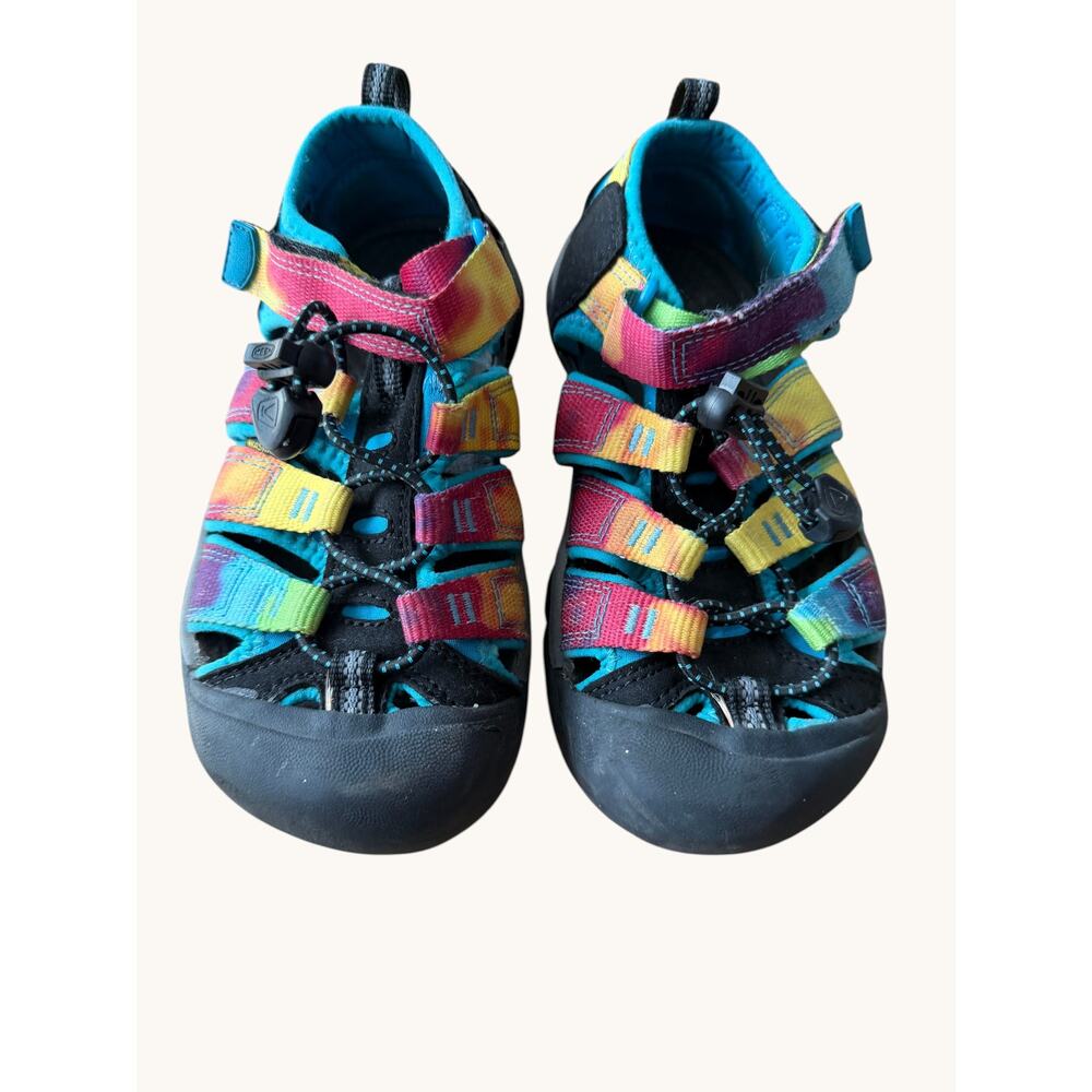 Keen Newport H2 Rainbow Tie-Dye Water Sandals Big Kid Size 1